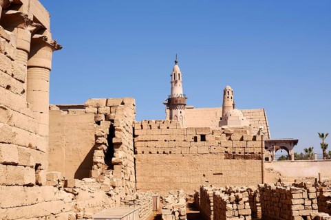 Abu el-Haggag Mosque and Luxor Temple, Luxor, Egypt