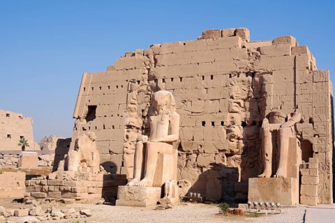 Statues at Karnak Temple, Luxor, Egypt