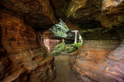 Sandstone Cliffs, Old Castle Rock, near Eppenbrunn, Palatinate Forest, Rhineland-Palatinate,
