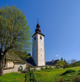 Church of Sv. Janeza Krstnika, Lake Bohinj, Lake Bohinj, Upper Carniola, Slovenia