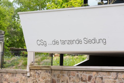 Modern residential building by architect Rico Sprenger, Die tanzende Siedlung auf dem Kassberg,