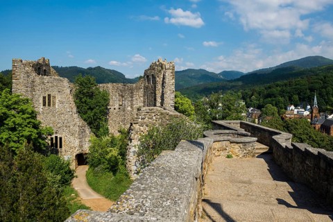 Baden Castle, Badenweiler, Markgräflerland, Black Forest, Baden-Württemberg, Germany