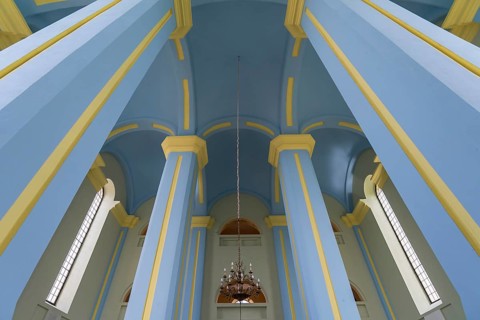 Restored Choral Synagogue, built from 1842-1865, Drochobych, Ukraine