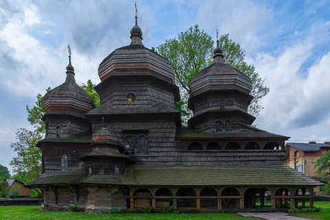 St. George Orthodox Church, around 1500, wooden church in Drochobych, Ukraine