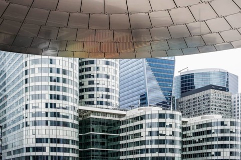 Skyscrapers, La Defense business district, Paris, France