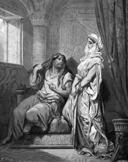 Samson and Delilah, Samson reveals the secret of his power, Bible, Book of Judges chapter 16,
