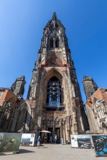 Former main church of St. Nikolai at Hamburg's Hopfenmarkt, Hamburg, Germany