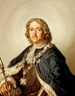 Portrait of Peter the Great, Peter I or Pyotr Alexeyevich Romanov, 1672-1725, Emperor of the