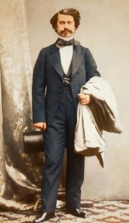 Johann Baptist Strauss II, 1825 – 1899, Austrian composer and violinist, 1879, digitally edited