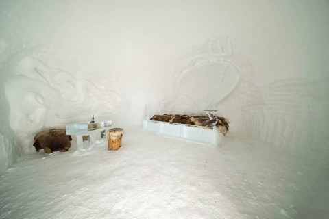 Igloo Suite, Igloo Lodge at Höfatsblick am Nebelhorn Station, near Oberstdorf, Allgäu Alps, Allgäu,