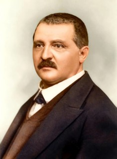 Portrait of Josef Anton Bruckner, 1824 – 1896, Austrian composer, digitally edited