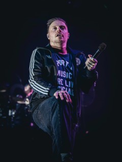 Singer Samuel David Carter from Architects live on European Tour 2026 in the Berlin Velodrome on 22