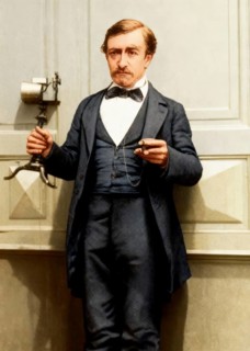Johann Philipp Reis, 1834 – 1874, German scientist and inventor, digital edited