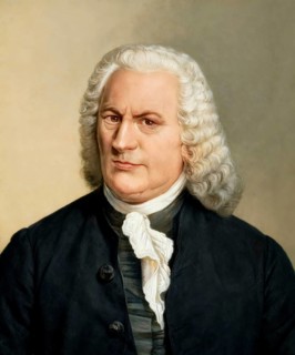 Johann Sebastian Bach, 1685 - 1750, German composer, digital edited