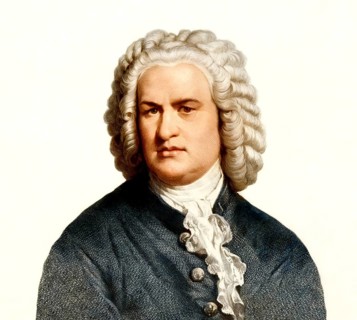 Johann Sebastian Bach, 1685 - 1750, German composer, digital edited