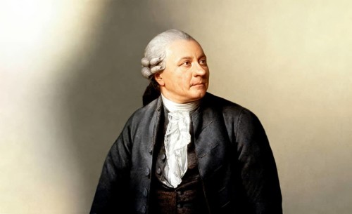 Portrait of Friedrich Gottlieb Klopstock, 1724 - 1803, German poet, digitally edited according to a