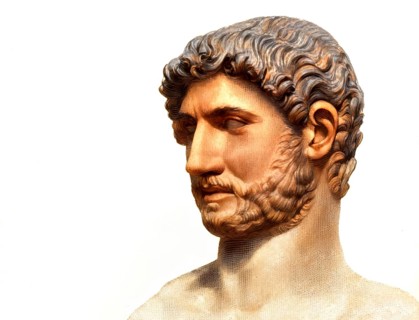 Hadrian or Publius Aelius Hadrianus Augustus, 76 - 138, Roman emperor, digitally edited