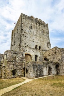 Ruins of Portchester Castle, Portchester, Fareham, Hampshire, UK
