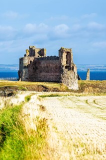 Ruins of Tantallon Castle, North Berwick, East Lothian, Scotland, UK