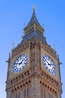 1859 Elizabeth Tower, Big Ben in Perpendicular Gothic style, Great Bell of the Great Clock of the