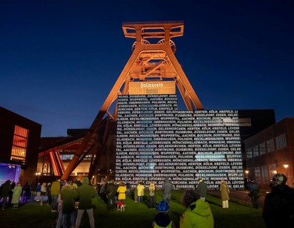 Advertising for participation in the referendum on the Olympic bid of North Rhine-Westphalia, with