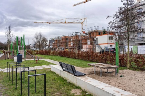 New development area Am alten Angerbach in Duisburg-Huckingen, on approx. 17 hectares, 300 new