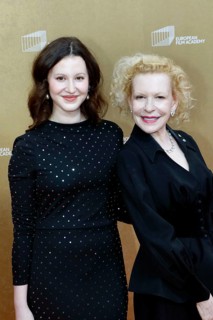 Leonille Wittgenstein and her mother Sunnyi Melles arriving at the European Film Awards at the