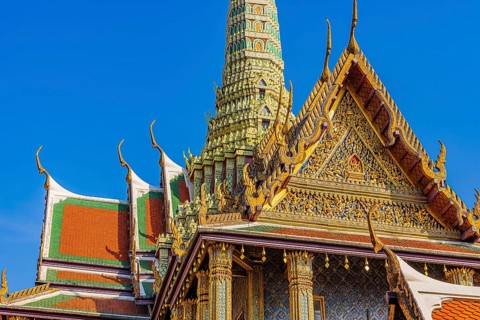 The Grand Royal Palace, Wat Phra Kaeo Buddhist Temple, the Royal Pantheon, Prasad Phra Thepbidon,