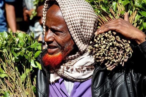 ETH Awaday, Khat, market, portrait, man