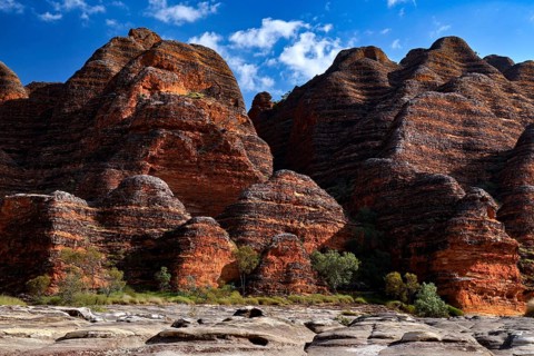 View of the famous Bungle Bungle rocks with clear sky, Purnululu, Western Australia, Australia
