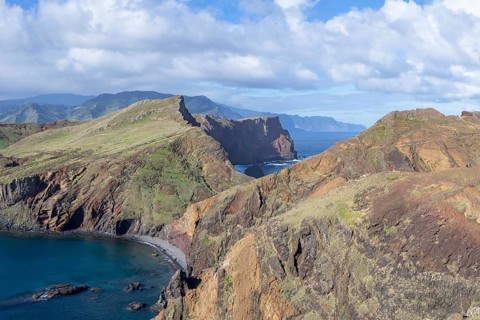 Hiking trail, volcanic peninsula, Ponta de São Lourenço, Ponta de Sao Lourenco, rocky coast, Punta