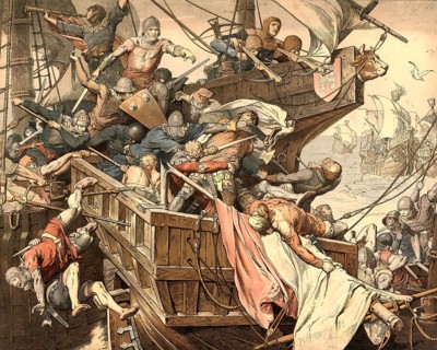 Klaus Störtebeker, a notorious pirate of the Vitalia Brothers, was allegedly captured and executed