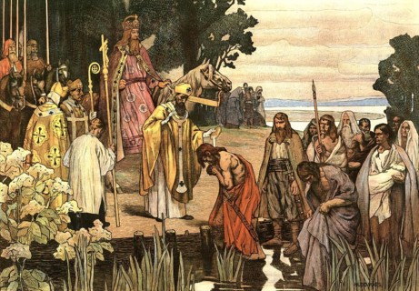 The baptism of Saxon Duke Widukind, also Wittekind, in 785 was a decisive turning point in the