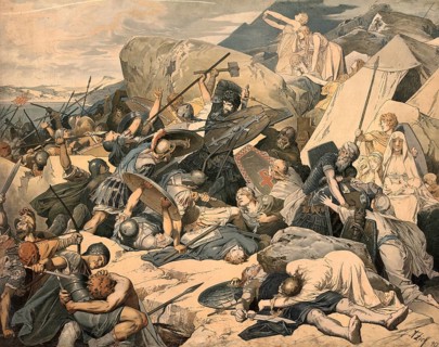The Battle of Mons Lactarius (Milk Mountain) in 552 AD is also known as the Battle of Vesuvius and