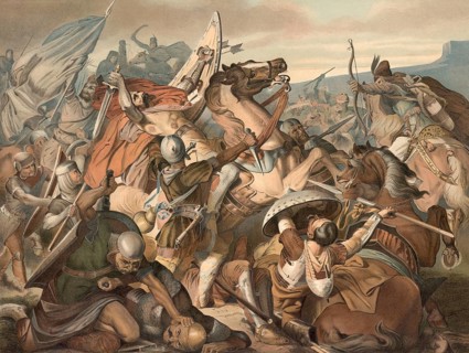 Margrave Luitpold of Bavaria fell on July 4, 907 in the crushing defeat of the Bavarian army