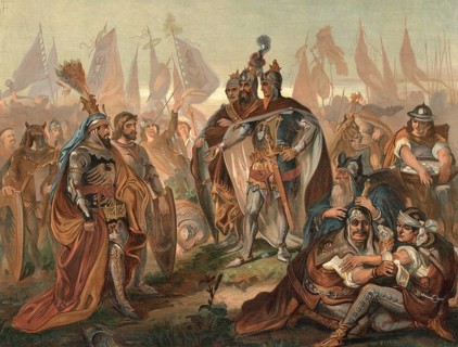Louis the Bavarian defeated his rival Frederick the Fair of Austria in the decisive battle of