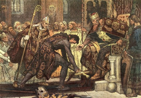 Frederick Barbarossa, Subjugation of Henry the Lion at the Princes Day in Erfurt, 1181, school