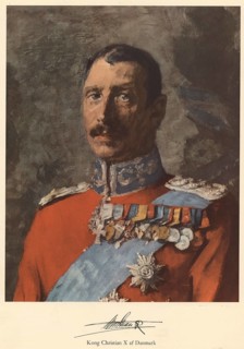 King Christian X. (1870 - 1947) was King of Denmark from 1912 to 1947 and became famous for his