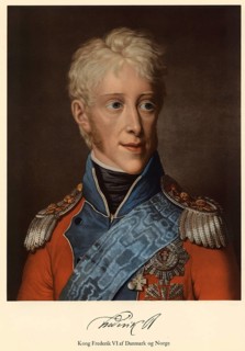 Frederick VI, Frederik, was King of Denmark from 1808 to 1839 and King of Norway from 1808 to 1814,