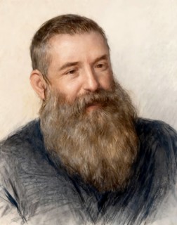Portrait of Claude Monet, 1840 – 1926, French painter and founder of Impressionism, digitally