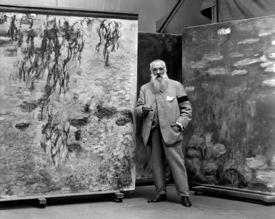 Portrait of Claude Monet, studio at Giverny, 1840 – 1926, French painter and founder of
