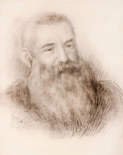 Portrait of Claude Monet, 1840 – 1926, French painter and founder of Impressionism, digitally