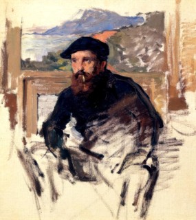 Self Portrait of Claude Monet, 1884, French painter and founder of Impressionism