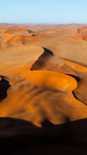 Aerial view, Dramatic sand dunes in the Namib Desert, Namib Naukluft Park, Namibia