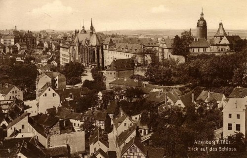 Altenburg, today Altenburger Land district, Thuringia, Germany, postcard, view around 1900 - 1910,