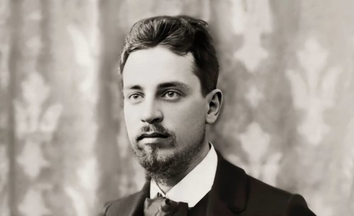Portrait of Rainer Maria Rilke, 1875 – 1926, Austrian poet and novelist, digitally edited