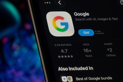 Dhaka, Bangladesh- 24 Oct 2025: A iPad screen displaying the Google app on App store