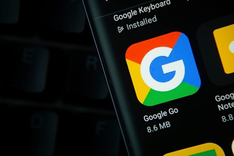 Dhaka, Bangladesh- 27 July 2025: Google Go app from Google Playstore is displayed on a smartphone