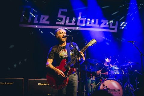 Billy Lunn, singer and guitarist from The Subways live on For Eternity Tour 2025 at Hole44 in