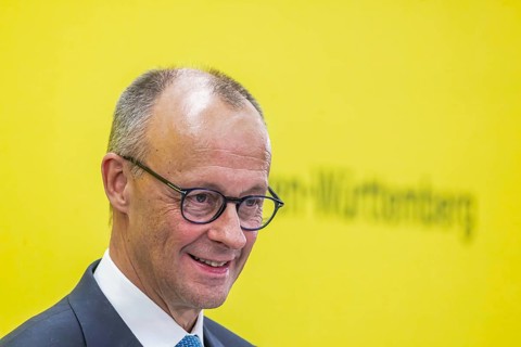 Federal Chancellor Friedrich Merz (CDU) . portrait. Annual event on the BW Automotive Industry